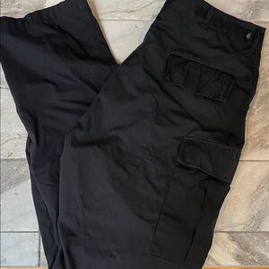 Men's Versatile Black EMT Uniform Cargo Pants